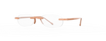 Gels Original Rimless Reading Glasses in Cantaloupe Angle View Gels Original Rimless Reading Glasses in Cantaloupe Angle View