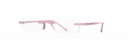 Gels Original Rimless Reading Glasses in Pink Grapefruit Angle View Gels Original Rimless Reading Glasses in Pink Grapefruit Angle View