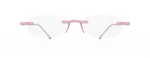 Gels Original Rimless Reading Glasses in Pink Grapefruit Front View Gels Original Rimless Reading Glasses in Pink Grapefruit Front View
