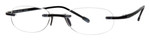 Gels Original Rimless Reading Glasses in Midnight Angle View