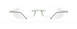 Gels Original Rimless Reading Glasses in Lime Marble Front View Gels Original Rimless Reading Glasses in Lime Marble Front View