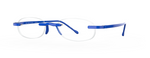 Gels Original Rimless Reading Glasses in Baltic blue Angle View