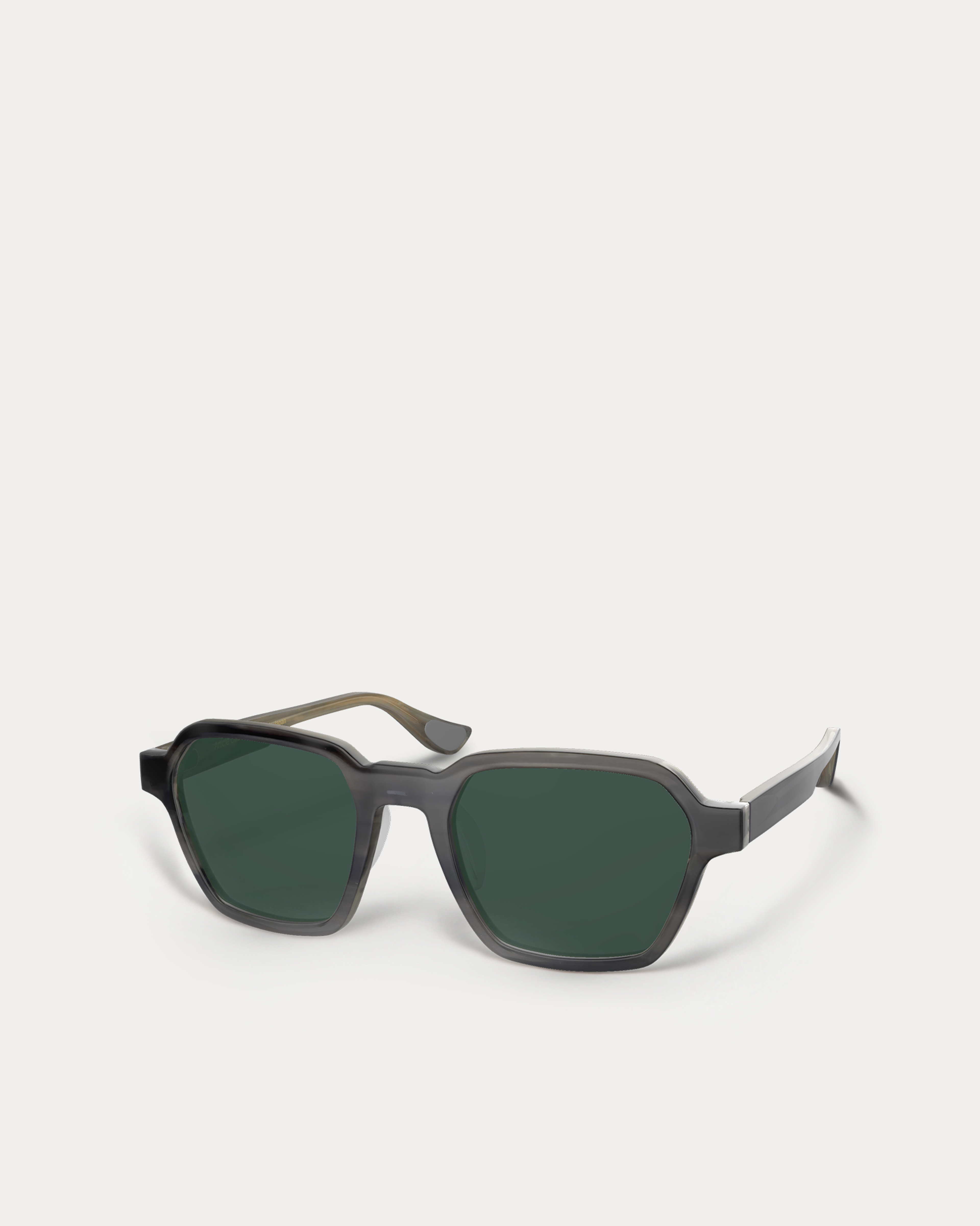 Article One Fife GRAY HORN w/GREEN CR39 POLARIZED LENS angled