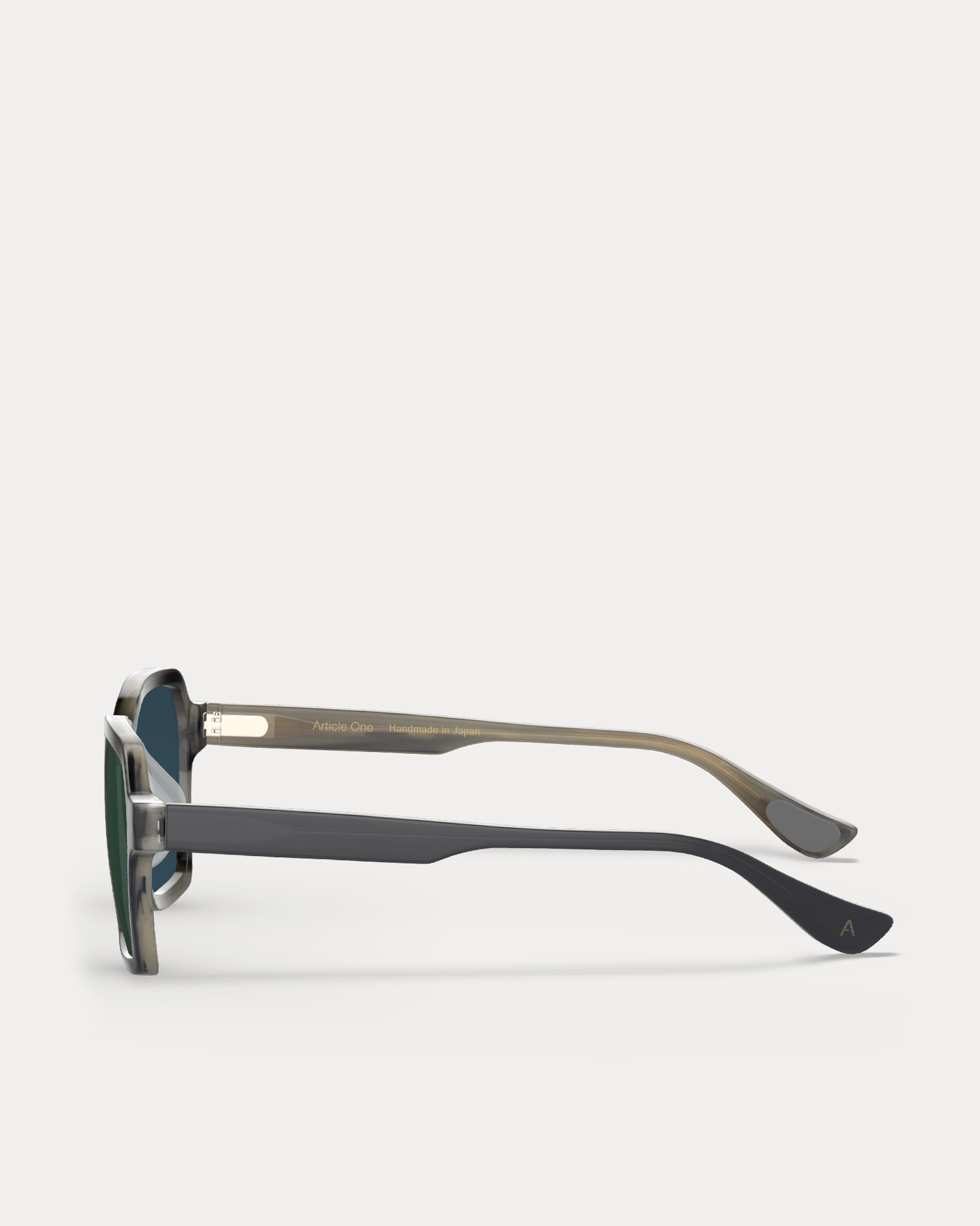 Article One Fife GRAY HORN w/GREEN CR39 POLARIZED LENS side