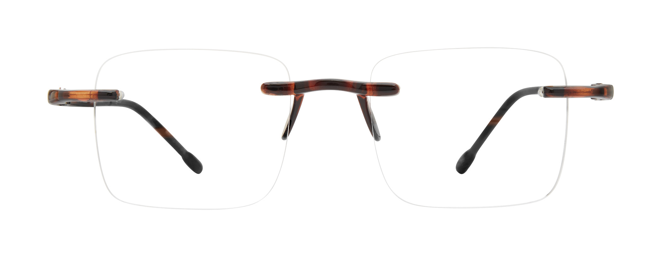 Gels Square Progressive Reading Glasses in Tortoise Front View