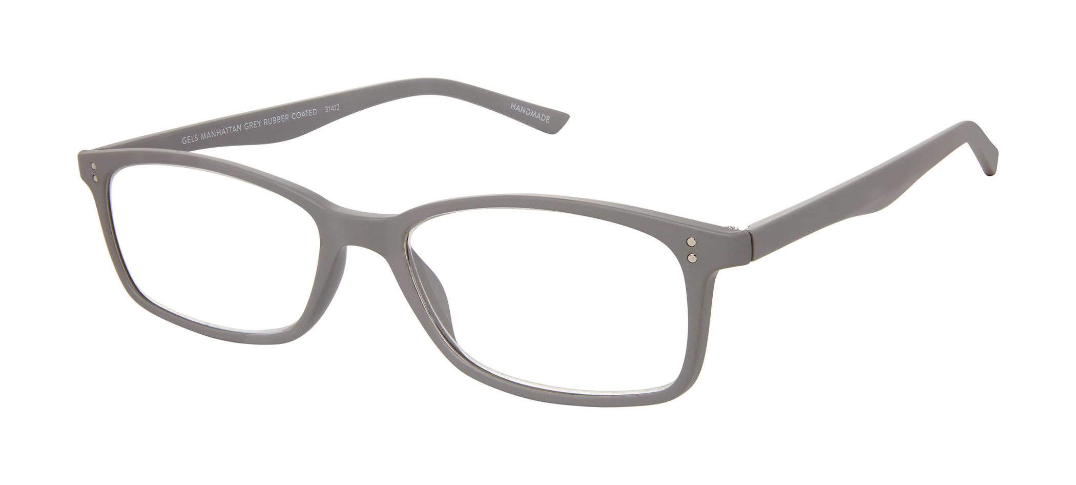 Grey Rubber Coated Angle View