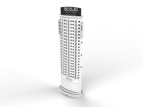 White Spinner Display Angle View White Spinner Display Angle View