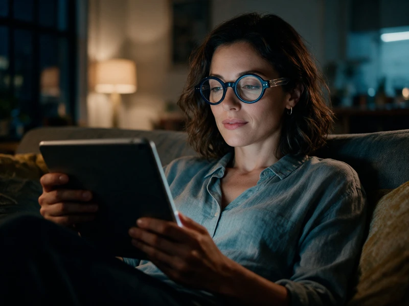Best Blue Light Glasses for iPad & E-Reader Screen Reading: Plano vs. Magnified Options