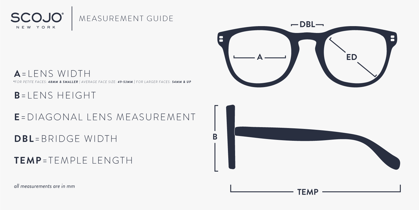 Glasses Size Chart