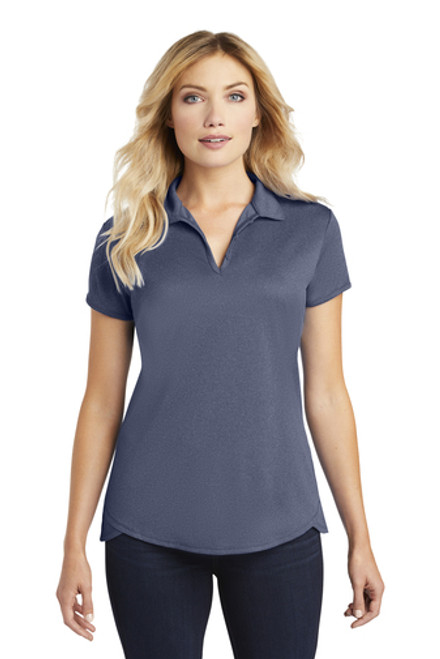 L576 - Port Authority Ladies Trace Heather Polo