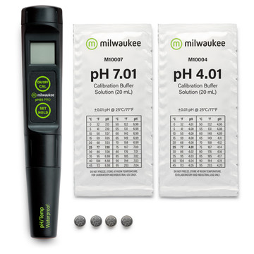 Milwaukee PH55 PRO Waterproof pH & Temperature Tester with ATC & Replaceable Probe