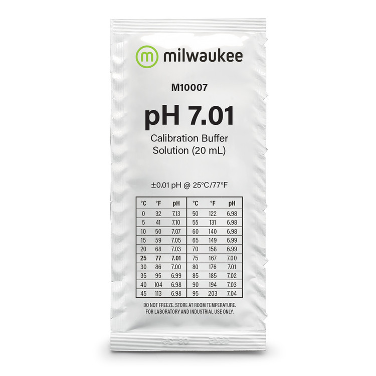 Milwaukee M10007B pH 7.01 Calibration Solution Sachets (25)