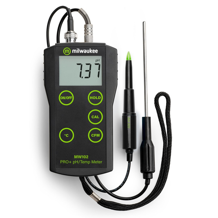 Milwaukee MW102-FOOD PRO+ 2-in-1 pH and Temperature Meter for Food