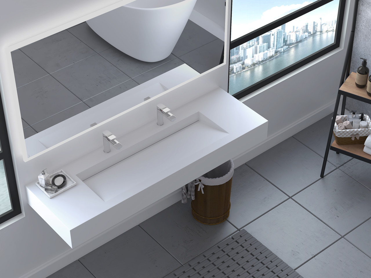 Wall Mounted Solid Surface Sink