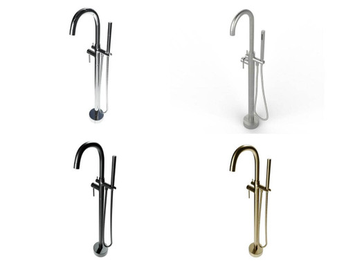 Standard - Gooseneck Tub Filler with Shower Handle $225 - $400 (4 Color Options)