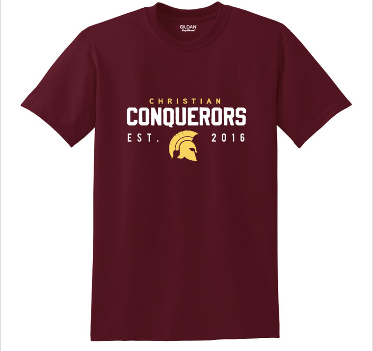 Conquerors Christian School Cotton P.E. Shirt