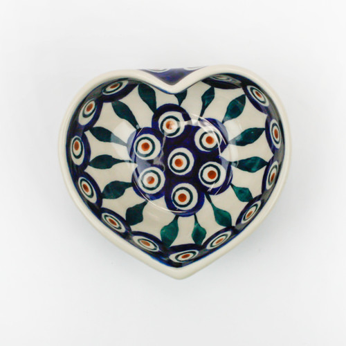 Heritage Ceramika Heart Bowl - Peacock Eye