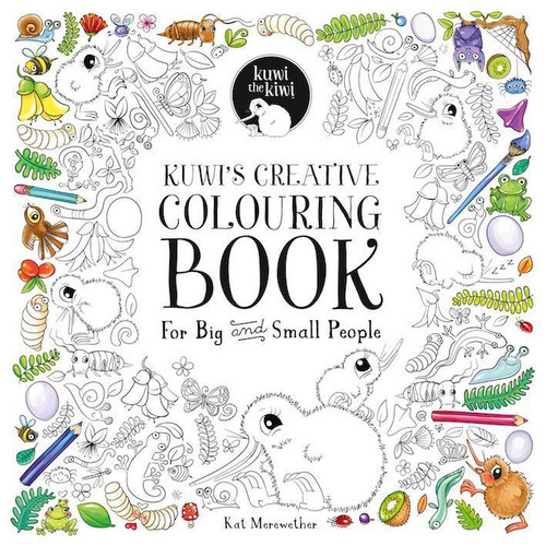 Kuwi's Creative Colouring Book (For Big and Small People) + Kuwi Soft Toy