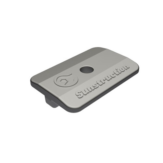 Foto van sunstruction tussenklem blank gegoten