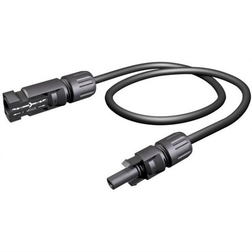 DC kabel geassembleerd 4 mm² Zwart MC4 L=8m