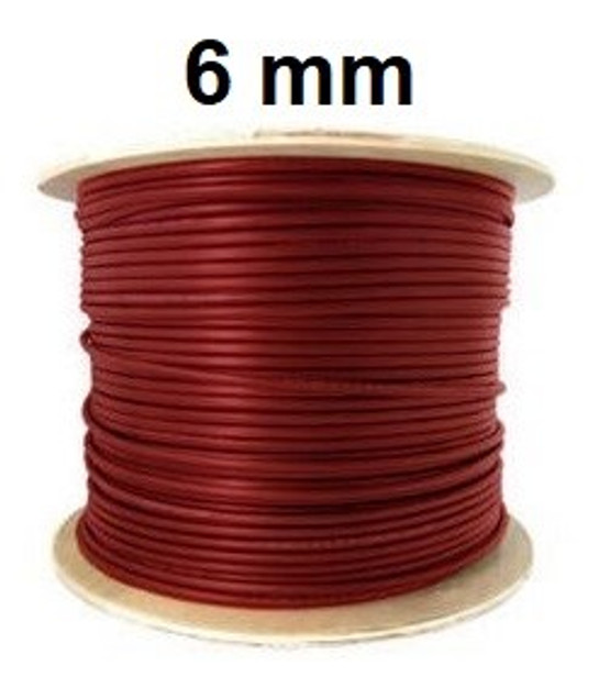 Solar kabel, 6 mm², rood, 1.000 meter rol