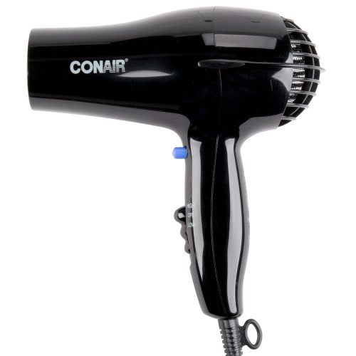 Conair 047BW Black 2 Heat / 2 Speed Hair Dryer - 1600W-