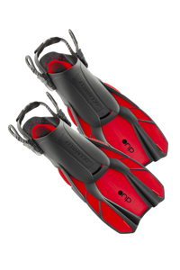 Duo - Travel Ready Fins RED