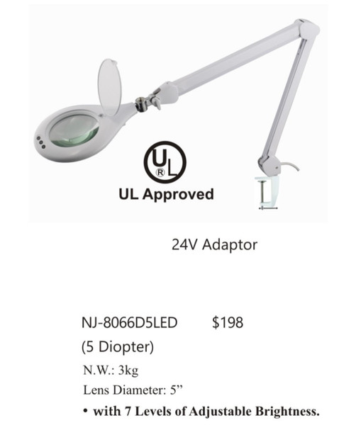 LED Magnifying Lamp Without a Stand
