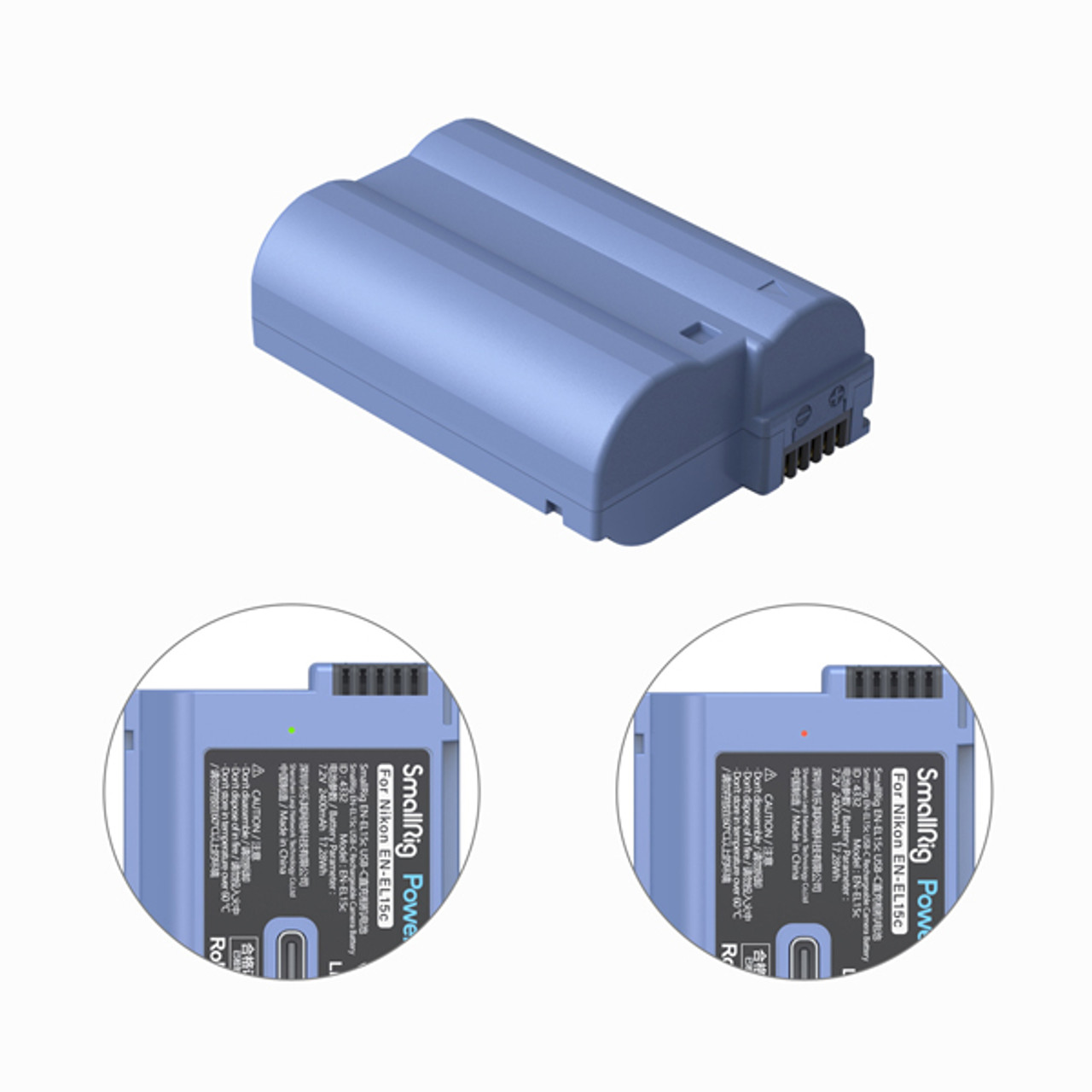 Zf用 SmallRigグリップ 4262 バッテリーEN-EL15c 充電器 SmallRig EN-EL15c USB-C Rechargeable Camera Battery