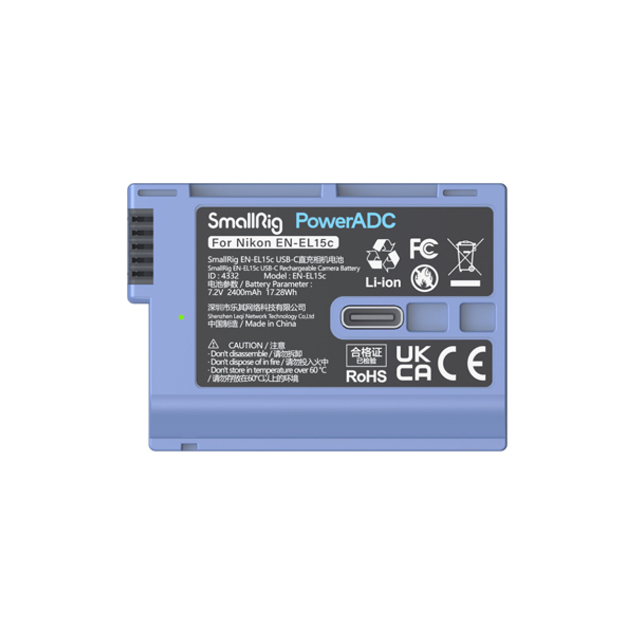 Zf用 SmallRigグリップ 4262 バッテリーEN-EL15c 充電器 SmallRig EN-EL15c USB-C Rechargeable Camera Battery