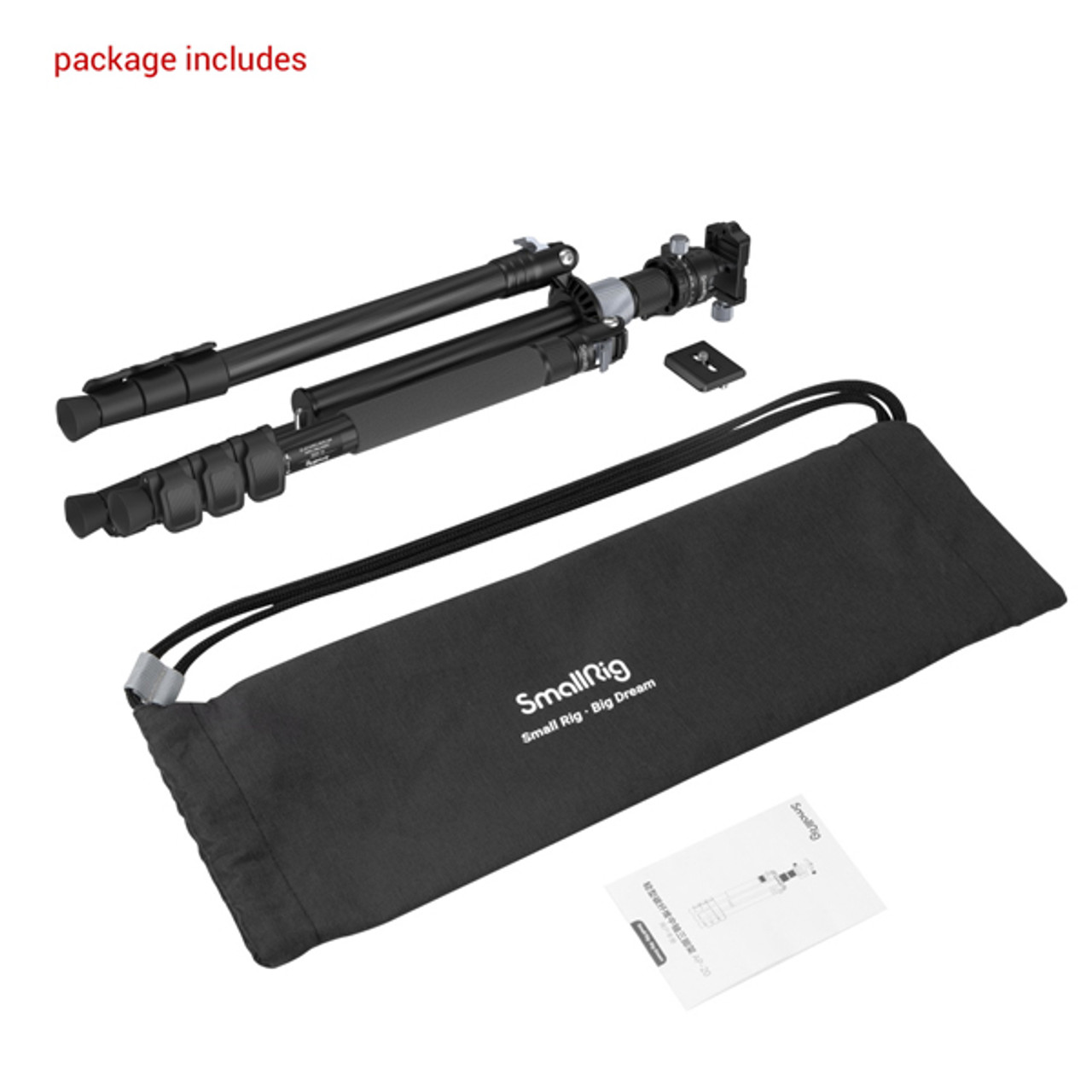 SmallRig Carbon Fiber Tripod with Center Column AP-20