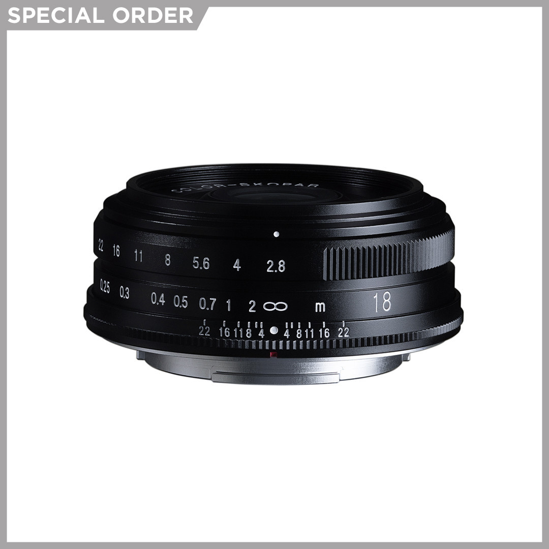 Voigtlander 18mm F2.8 Colour Skopar X Mount Black