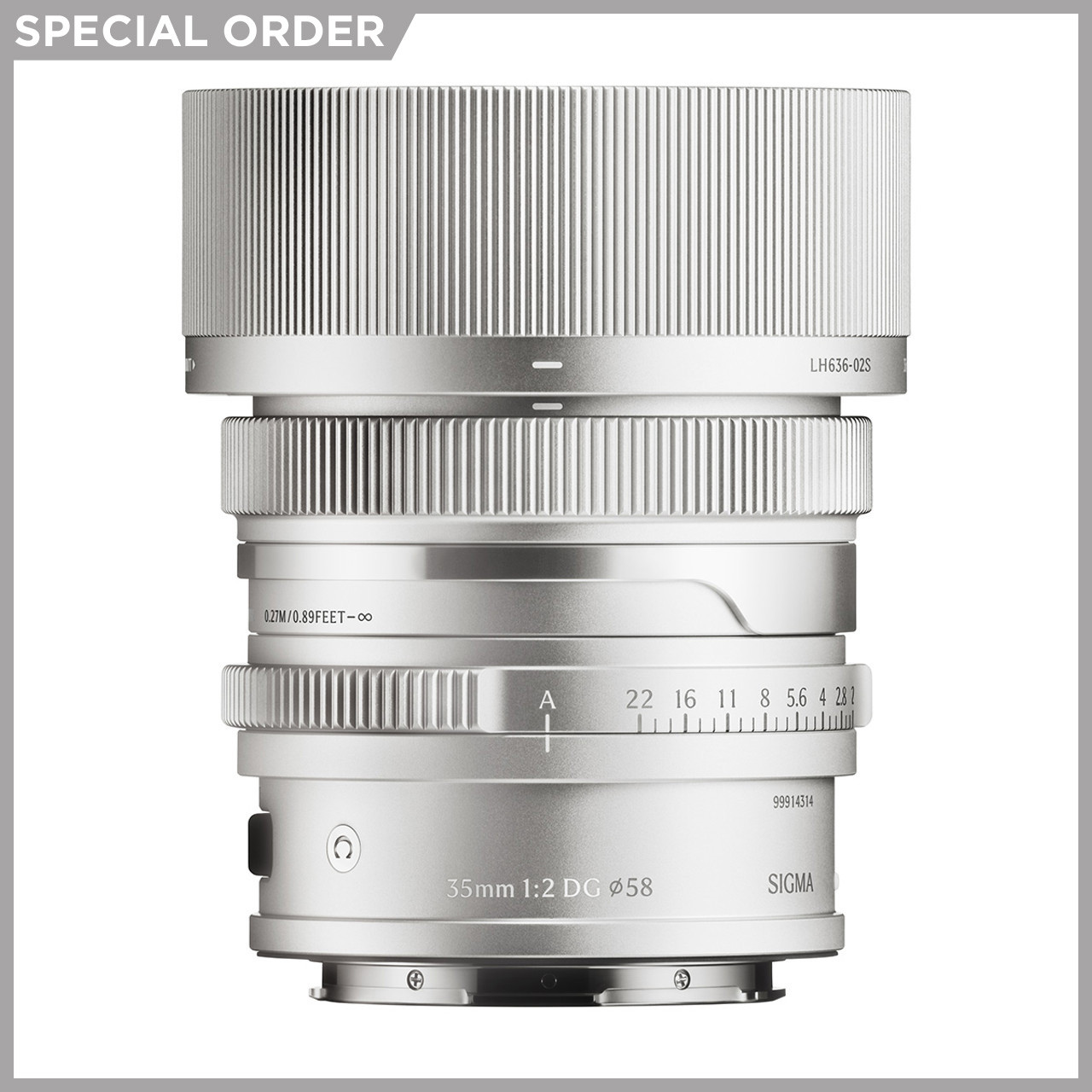 Sigma 35mm F2 DG Contemporary for L-Mount (Silver) Sigma 35mm F2 DG Contemporary for L-Mount (Silver)