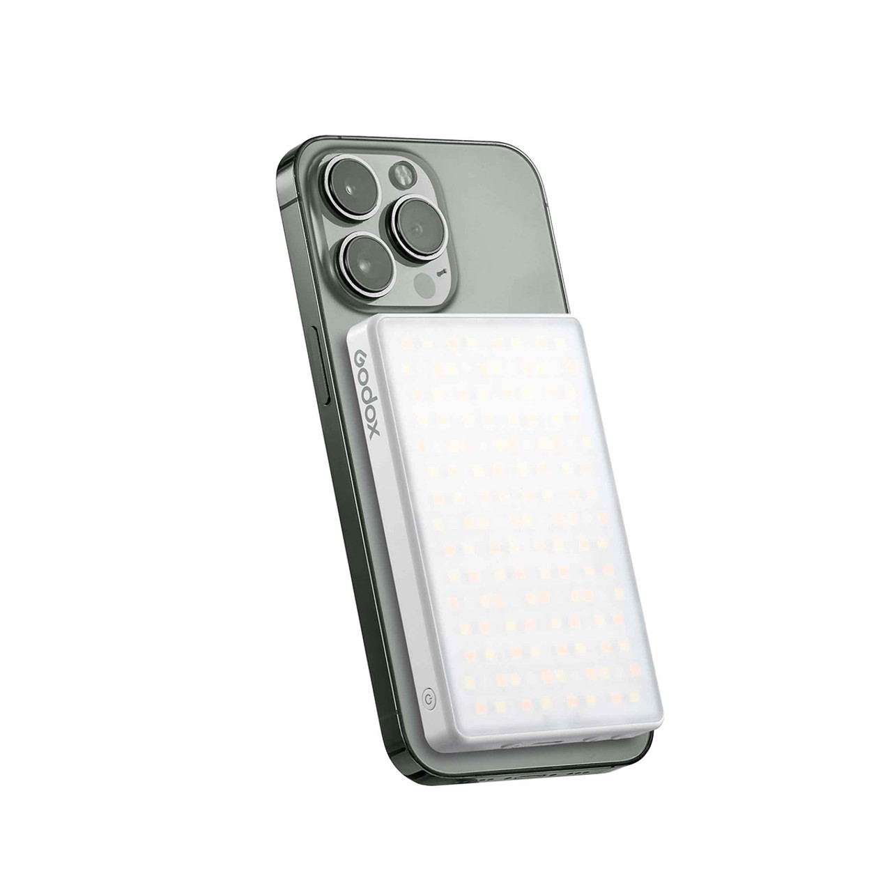 Godox MA5R RGB Light and Magnetic Wireless Power Bank - White Godox MA5R RGB Light and Magnetic Wireless Power Bank - White