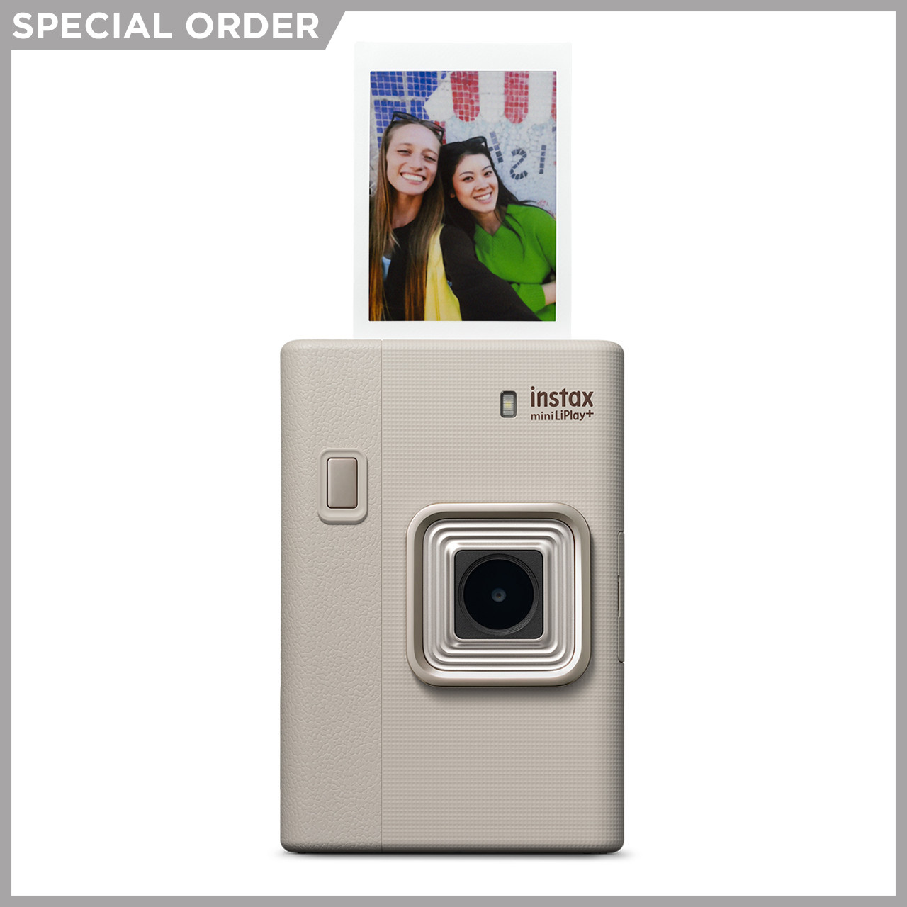 Fujifilm Instax Mini LiPlay+ Hybrid Instant Camera - Beige