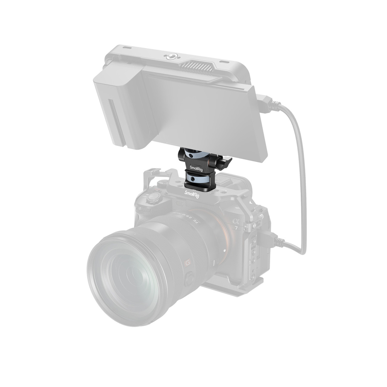 SmallRig Swivel and Tilt Adjustable Monitor Support with 1/4"-20 Screws