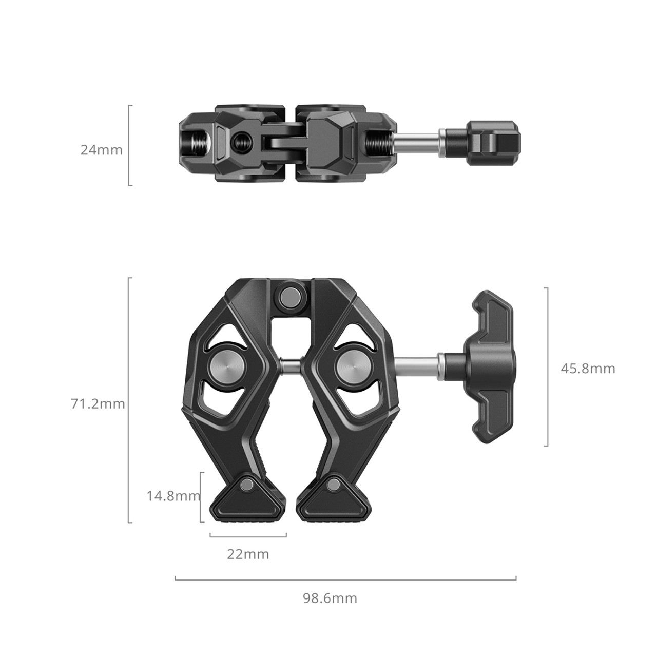SmallRig Crab-Shaped Clamp with Swivel Tip - 5319
