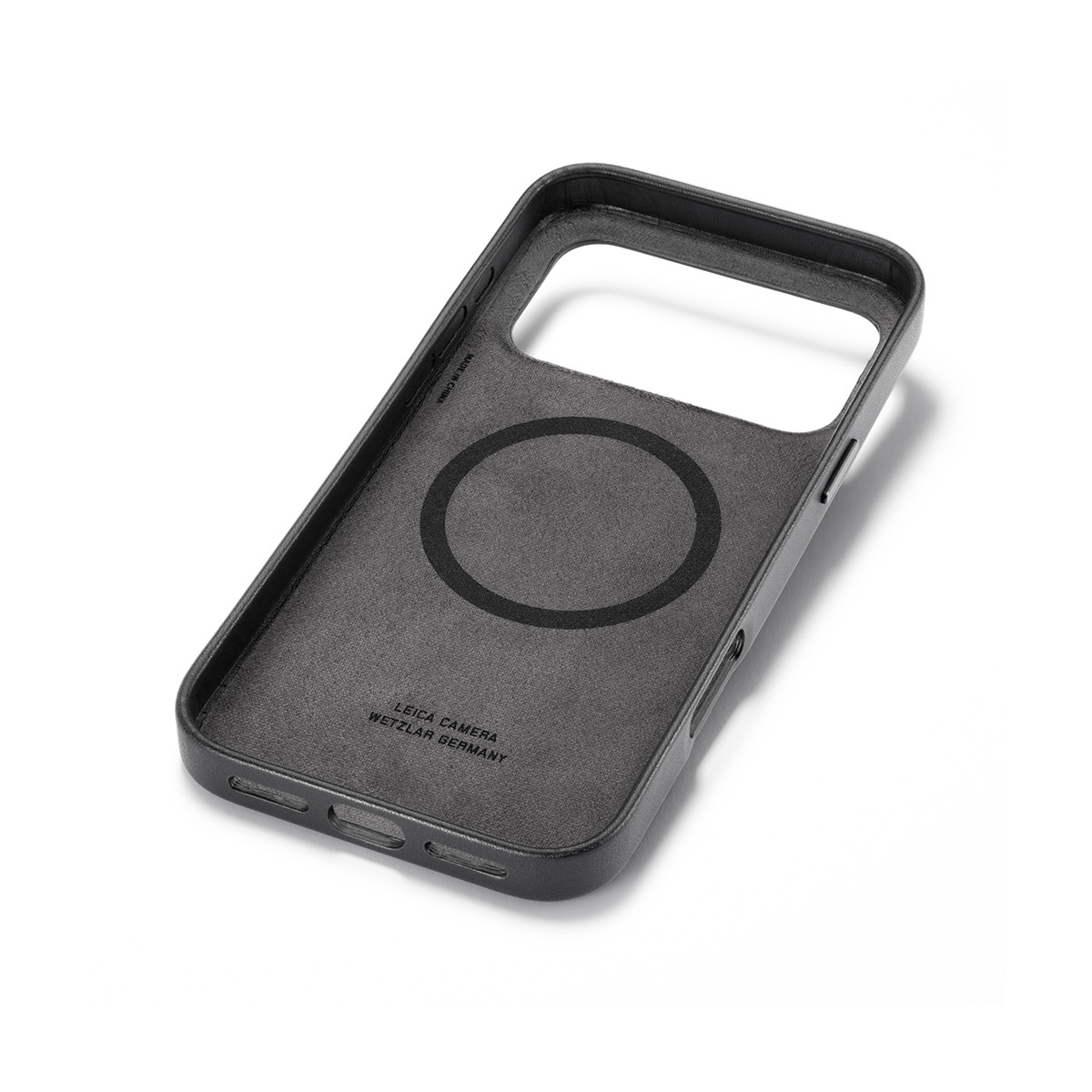 Leica iPhone 17 Pro Max Leather Case, Black