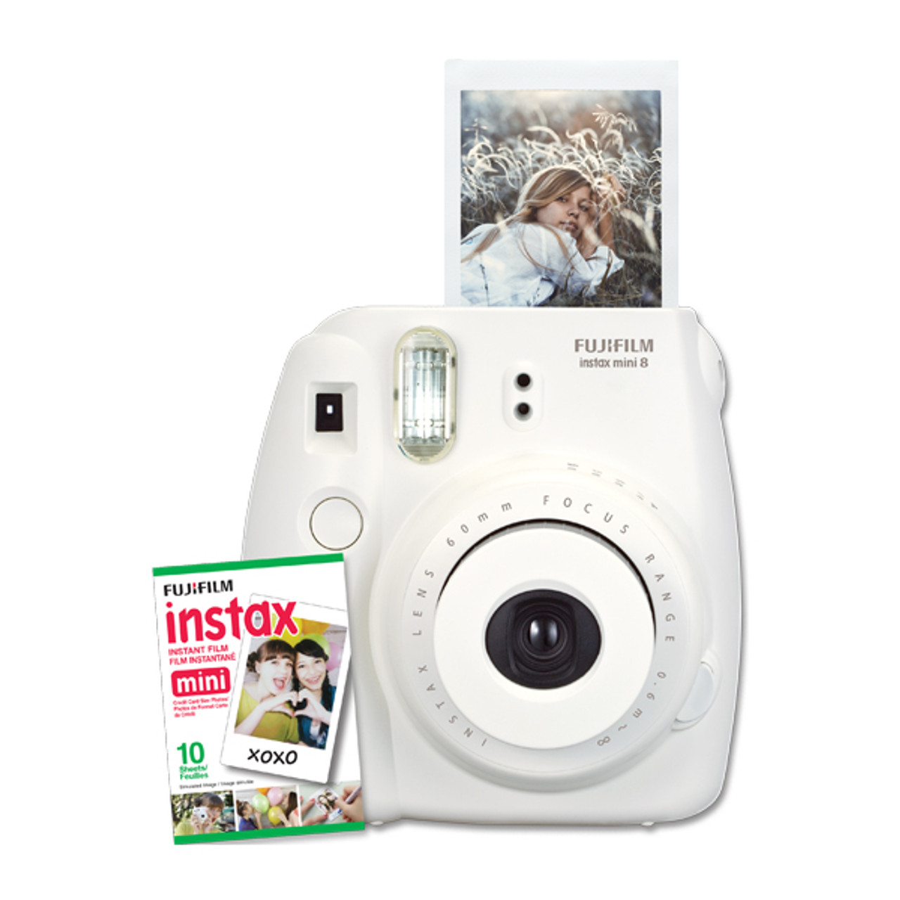 Fujifilm Instax Mini 8 w/10 Exposure Film - White