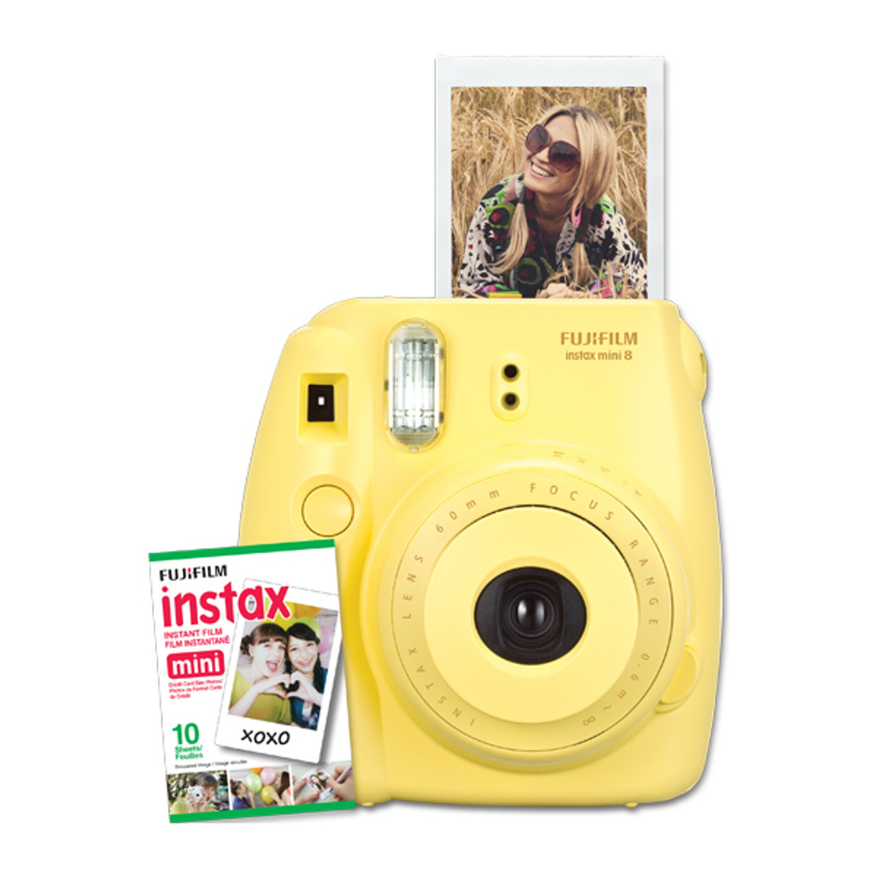 Fujifilm Instax Mini 8 w/10 Exposure Film - Yellow