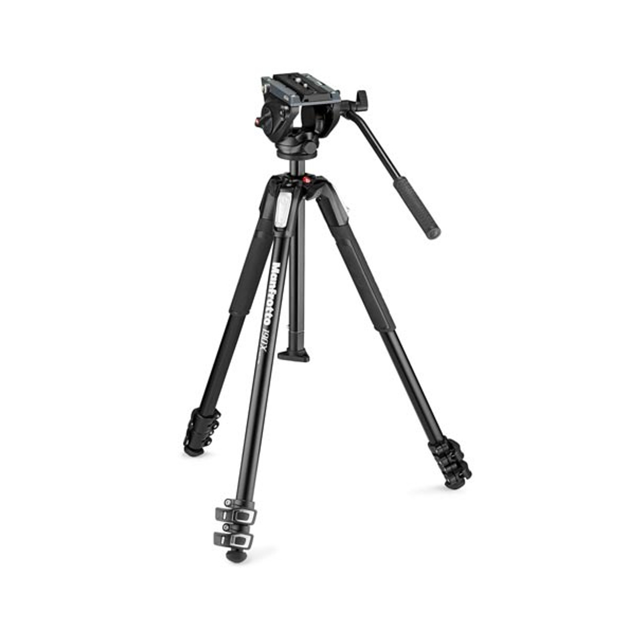 Manfrotto MT190X3 w/MVH500AH Video Head Tripod Kit