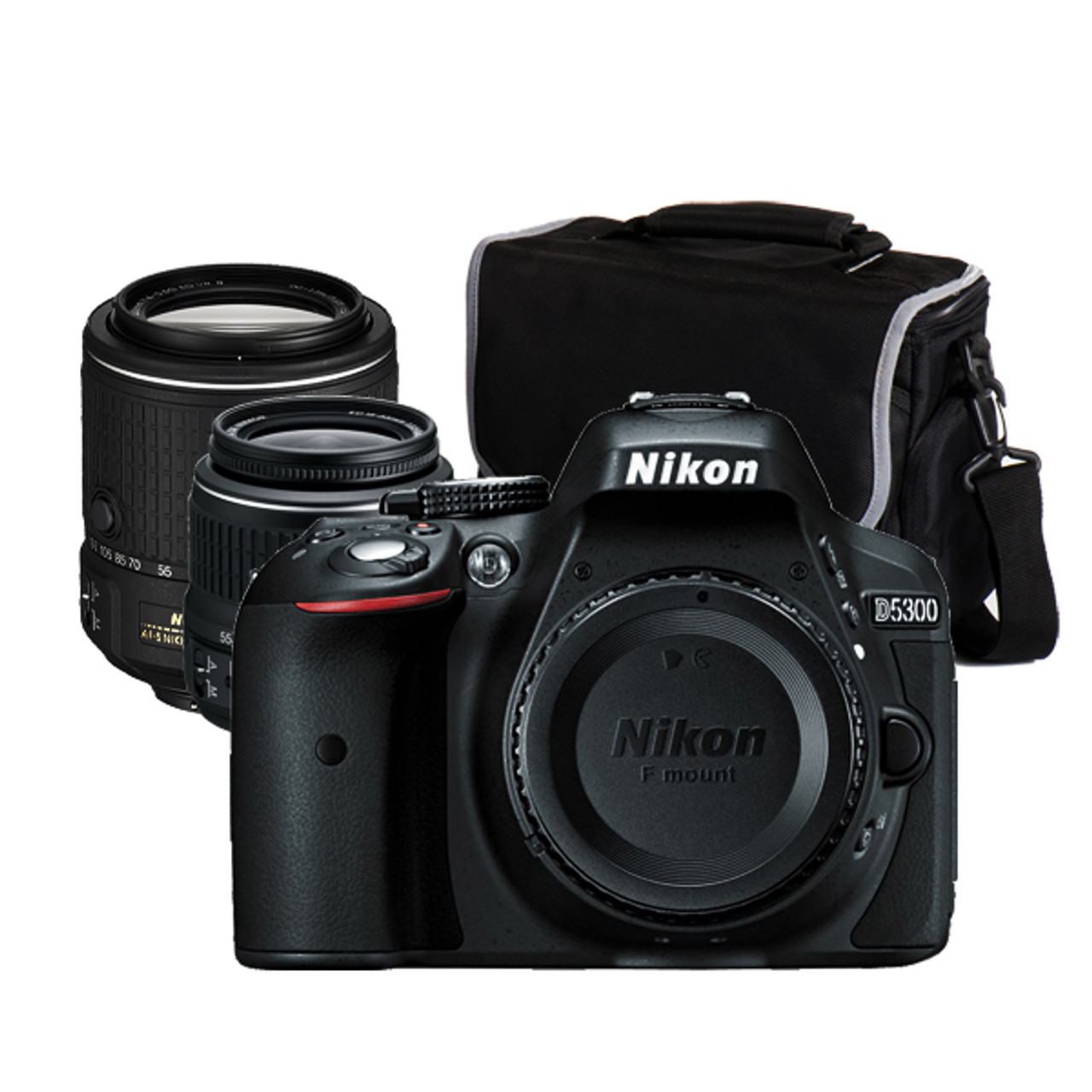 Nikon D5300 18-55mm VR II and 55-200mm VR II Kit with Gadget Bag