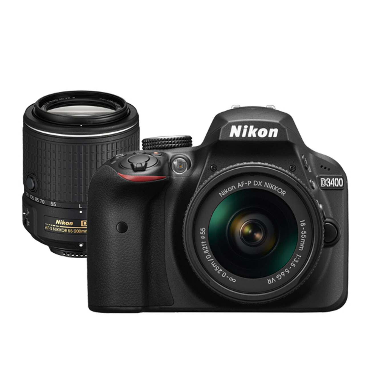 Nikon D3400 AF-P 18-55mm and AF-S 55-200mm VR II Lens Kit