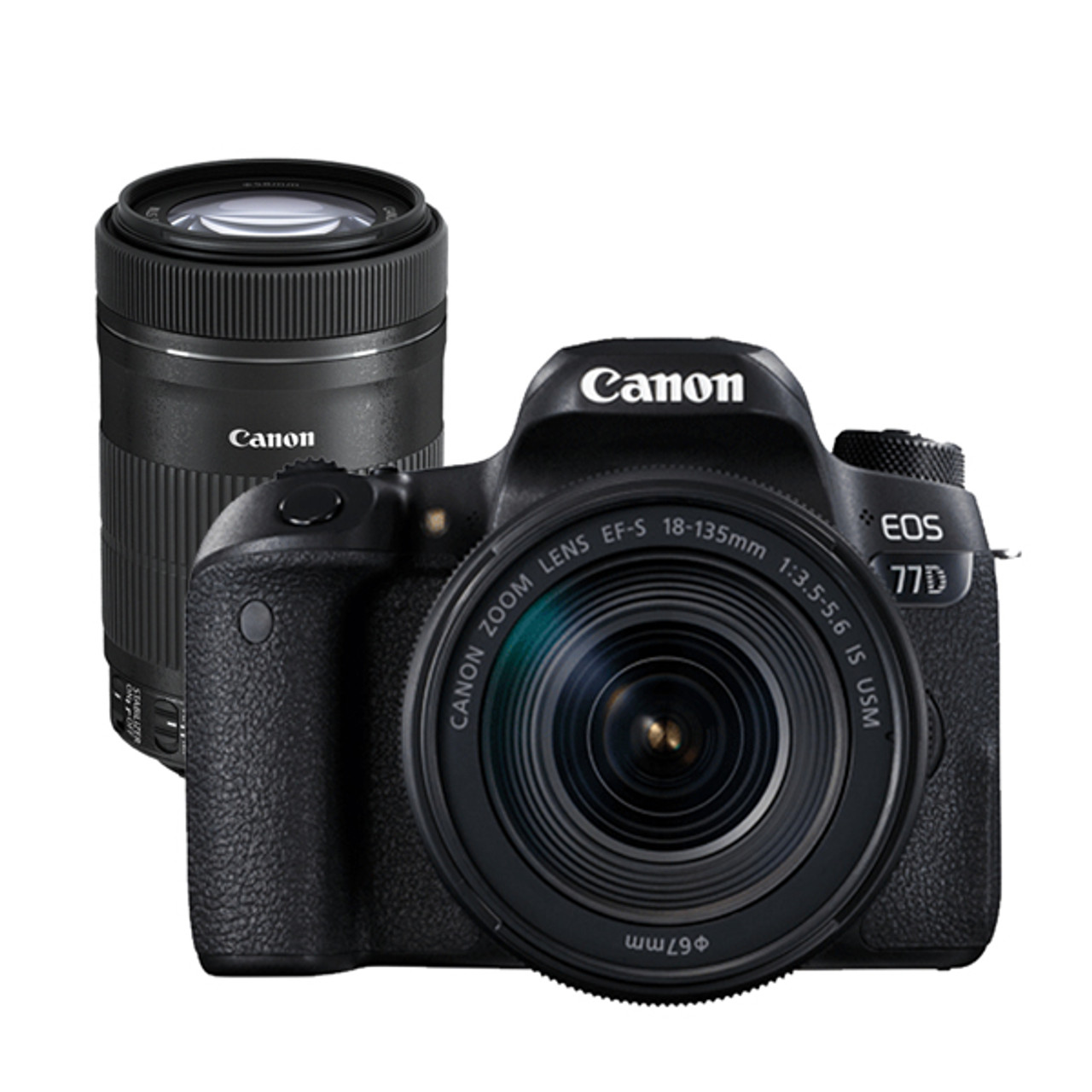 Canon EOS 77D 18-135mm & 55-250mm Bundle