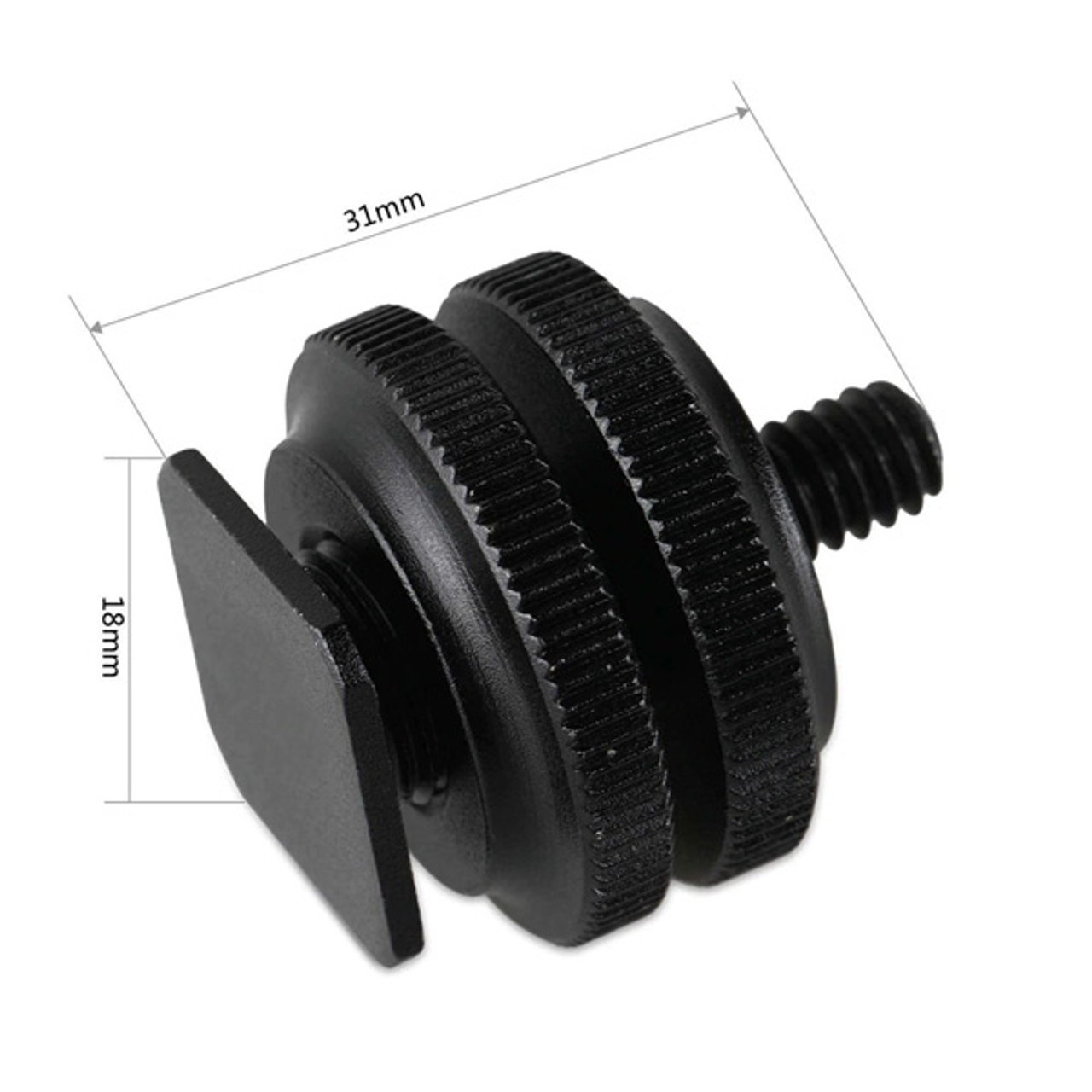 SmallRig Cold Shoe Adapter with 3/8" to 1/4" thread 814