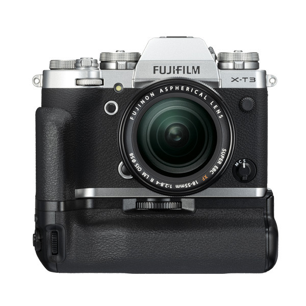 Fujifilm X-T3 XF 18-55mm Kit with X-T3 Vertical Battery Grip (Silver)