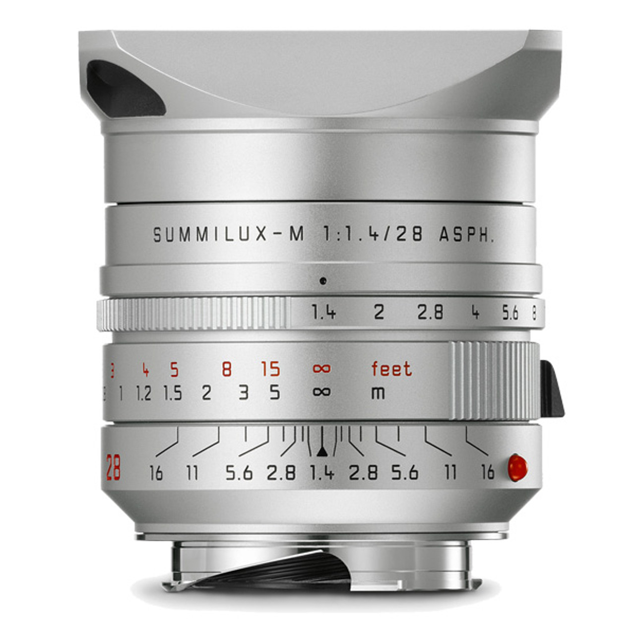 【未使用】LEICA SUMIILUX-M 28mm f/1.4 ズミルックス Leica Summilux-M 28 mm f/1.4 ASPH (silver anodized finish)