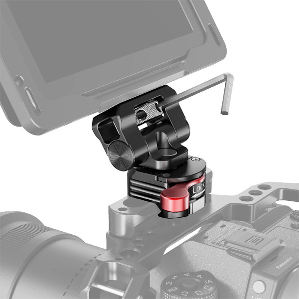 SmallRig 3457 Arca-Swiss Fluid Video Head – 360° Swivel, Lightweight, Adjustable QR