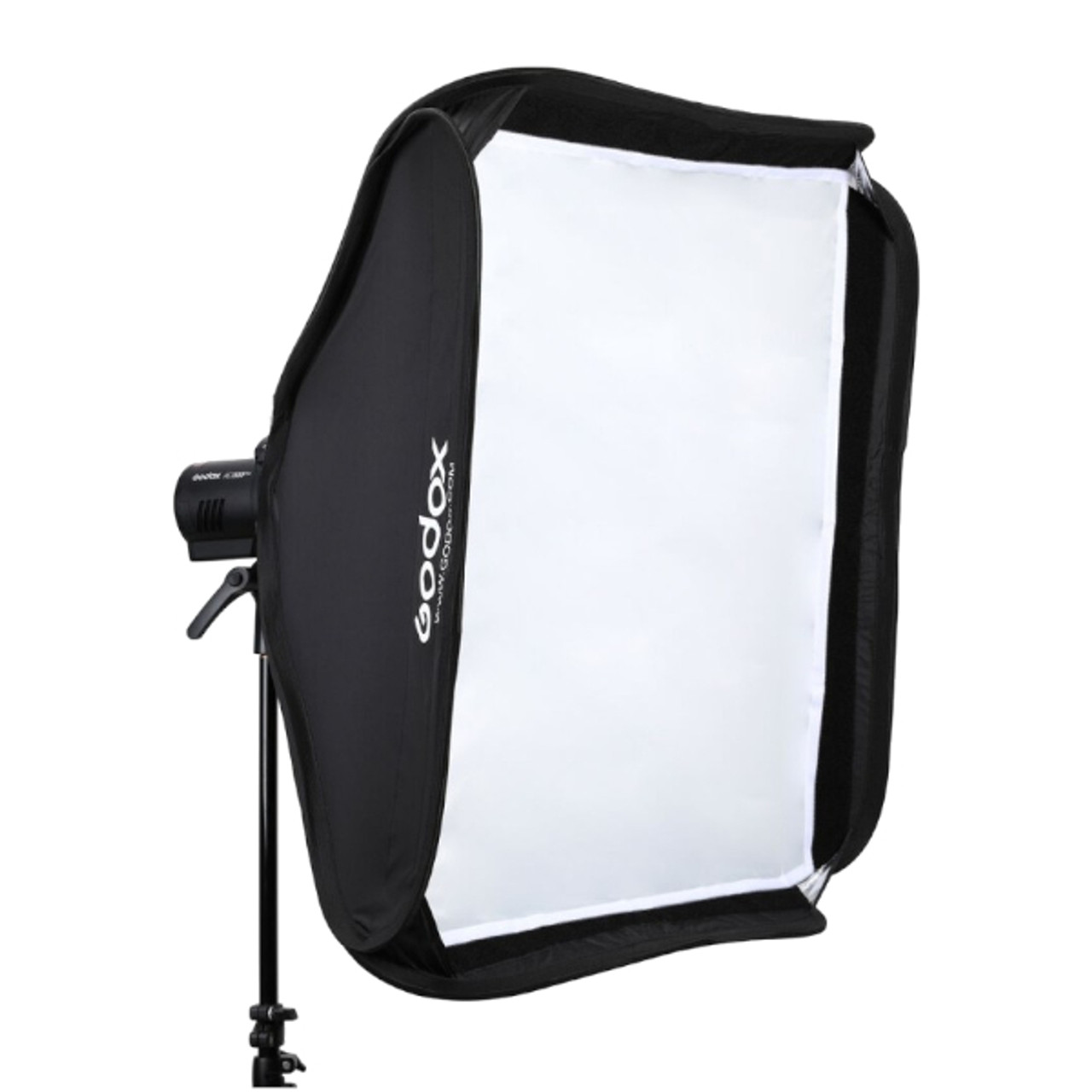 Godox S2-Bracket with softbox and grid 80 x 80