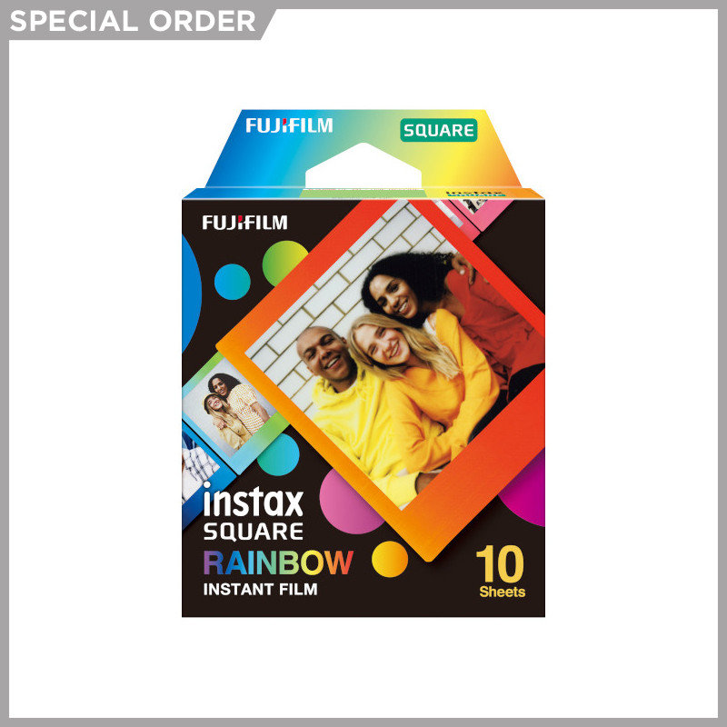 Fujifilm Instax SQ Film - Rainbow (10 exposures)
